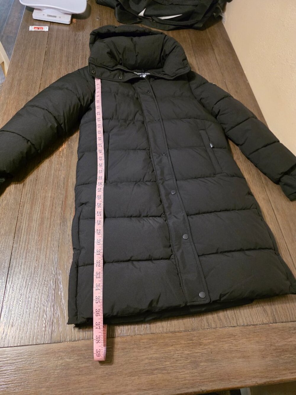 BCBGMAXAZRIA Hooded Collared Puffer Coat NWT Black XS Quilted Winter Jacket - Picture 3 of 16